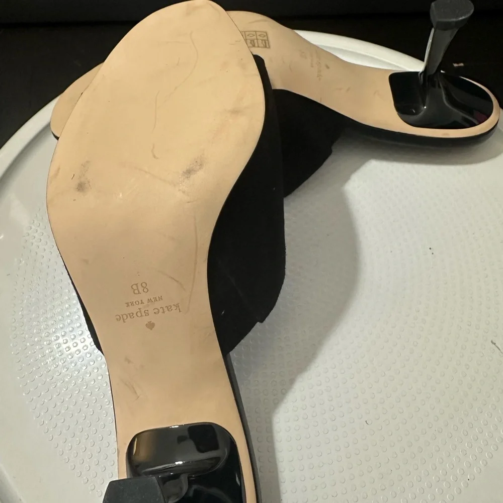 🆕Kate Spade MARIGOLD Suede Mule Heels